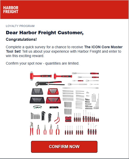 Harbor Freight Tool Set